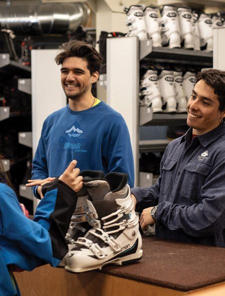 rental shop employees smile