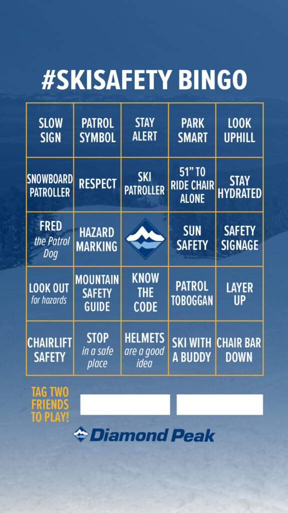 Ski Safety Poster Contest & Bingo | Diamond Peak Ski Resort