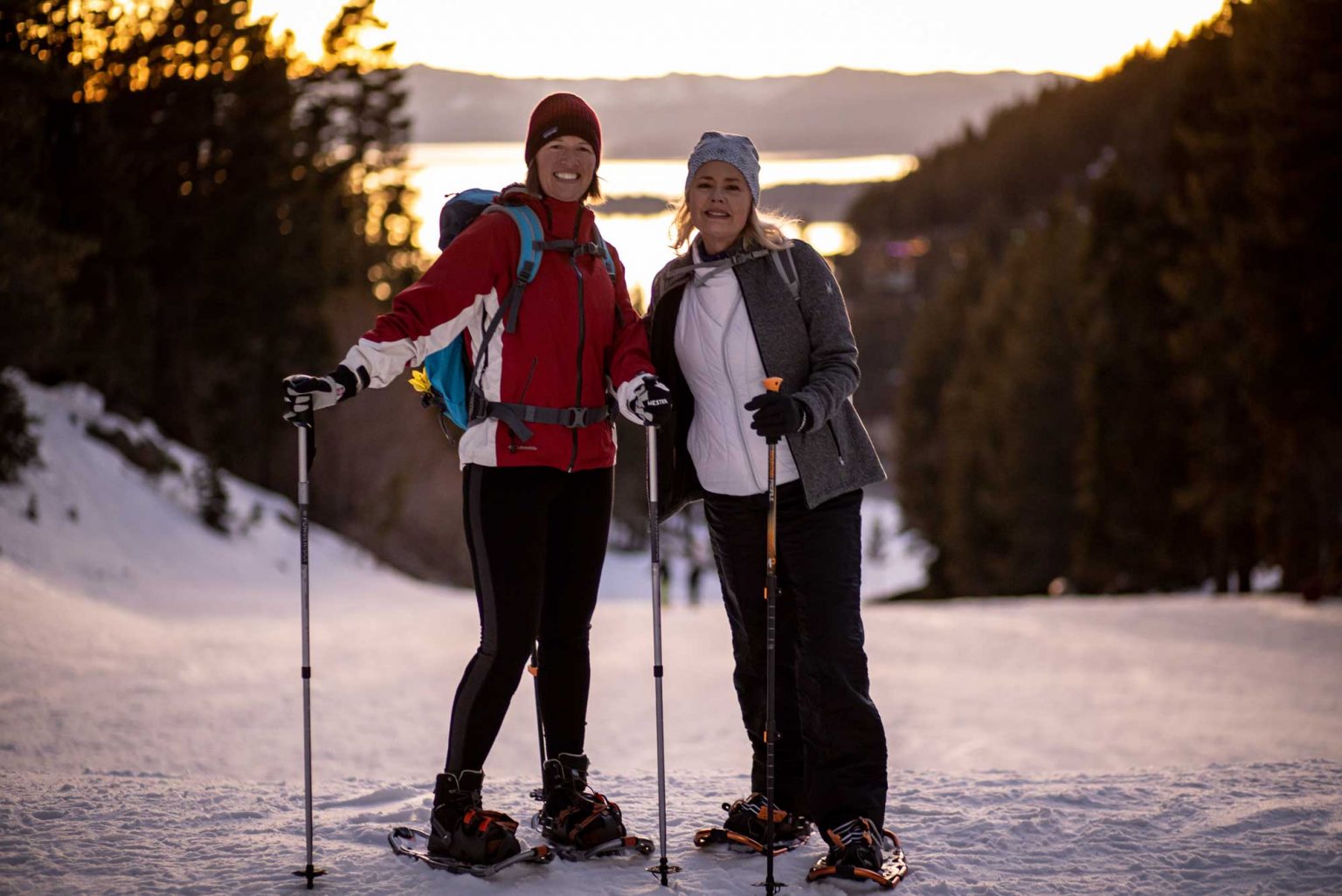 Evening Snowshoe Hikes to Snowflake Lodge Diamond Peak Ski Resort