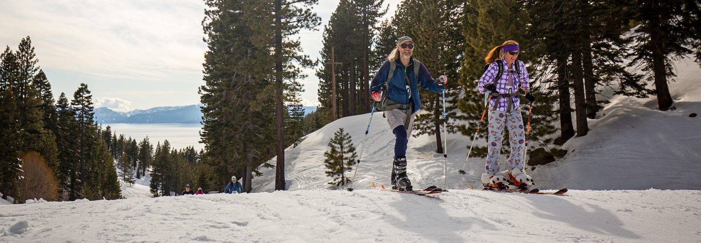 couple in uphill race