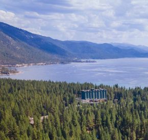 Hyatt Regency with Lake Tahoe in background