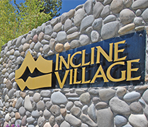 incline village sign at the entrance of town