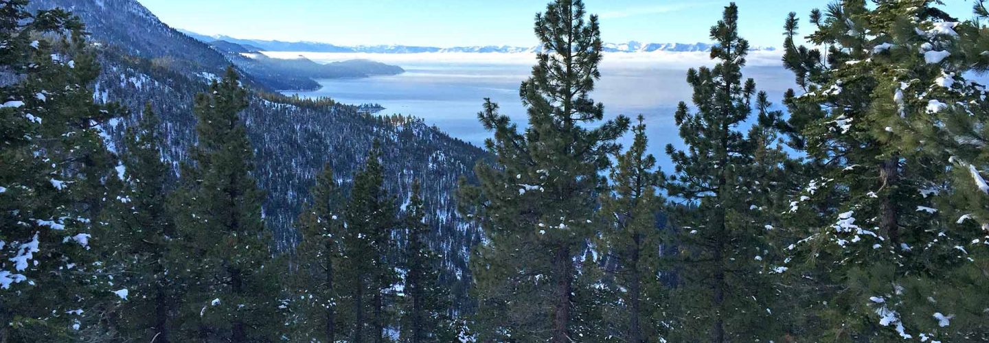 View of Lake Tahoe from Snowflake Lodge
