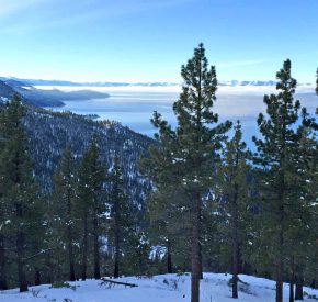 View of Lake Tahoe from Snowflake Lodge