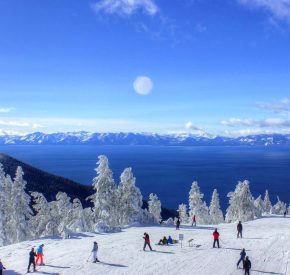 Diamond Peak's summit web cam view of Lake TAhoe