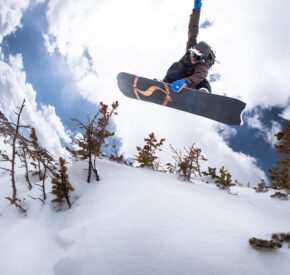 snowboarder grabs never summer board