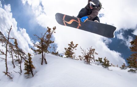 snowboarder grabs never summer board