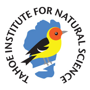 Tahoe institute for natural science logo bird with lake tahoe