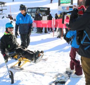 Sit Skier from Achieve Tahoe visit