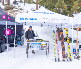 Luggi Foeger ski mo event demo tent