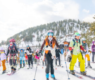 Luggi Foeger ski mo event race start