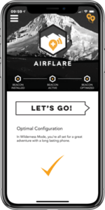airflare app on a mobile phone