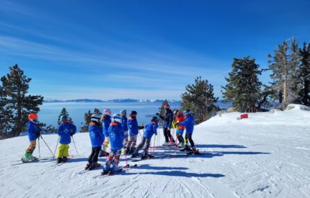 ski team kids on crystal ridge
