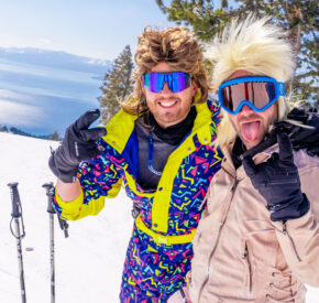 retro guys posing on Crystal Ridge