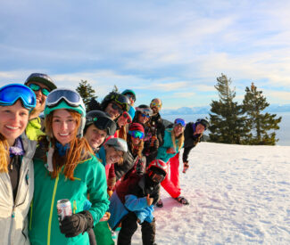 Friends at the top of Crystal Ridge