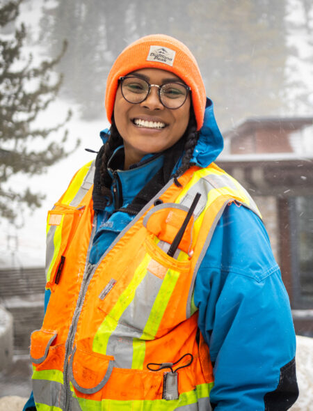 parking employee woman