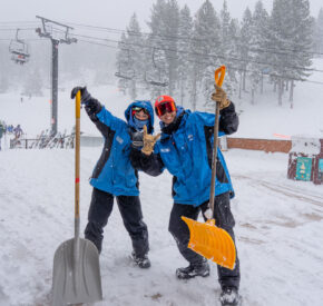 property ops employees shovel