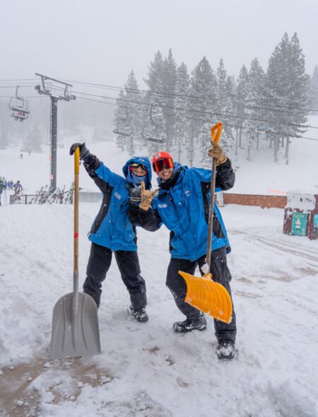 property ops employees shovel