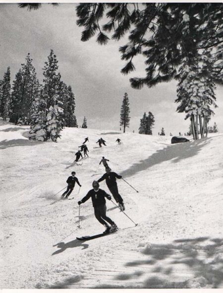 Ski Incline instructors showing off their technique