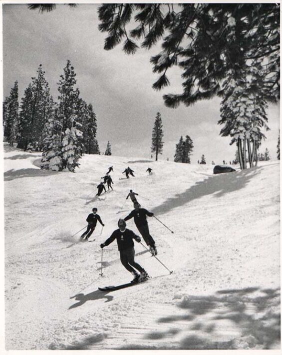 Ski Incline instructors showing off their technique