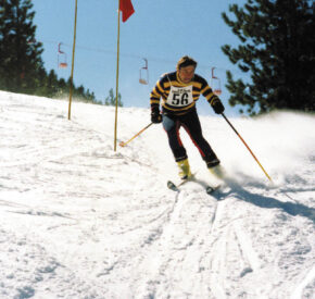 Retro ski racer at Ski Incline