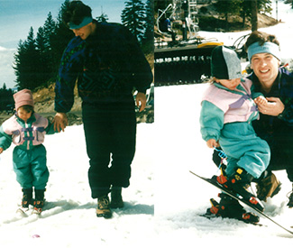 Lila Lapanja and her dad